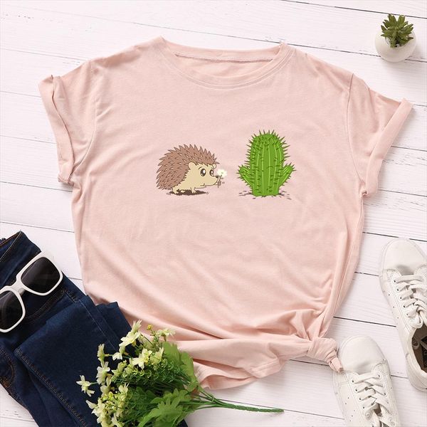 summer kawaii cartoon t shirt harajuku hedgehog cactus women funny plus size animal pattern print tee t shirt new, White
summer kawaii cartoon t shirt harajuku hedgehog cactus women funny plus size animal pattern print tee t shirt new, White