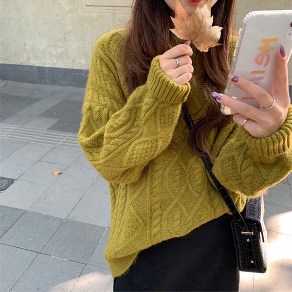 2021 and winter new style soft jacket lazy autumn wear torsion women's sweater b0dd, White;black
2021 and winter new style soft jacket lazy autumn wear torsion women's sweater b0dd, White;black