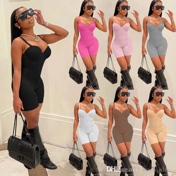 women skinny shorts jumpsuit 2022 summer suspenders backless slim fit fashion casual rompers with breast cotton, Black;white
women skinny shorts jumpsuit 2022 summer suspenders backless slim fit fashion casual rompers with breast cotton, Black;white