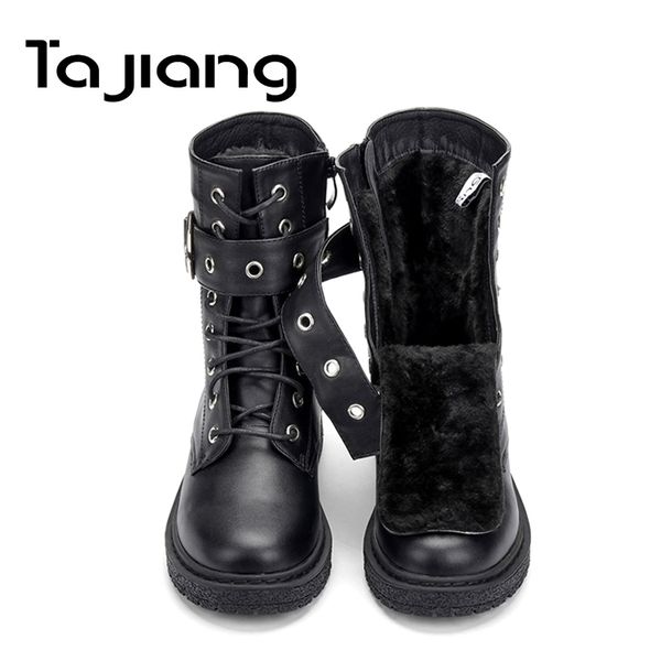 ta jiang new fashion warm plush winter women ankle boots for women shoes leather lace-up autumn motorcycle boots shoes woman y200114, Black
ta jiang new fashion warm plush winter women ankle boots for women shoes leather lace-up autumn motorcycle boots shoes woman y200114, Black