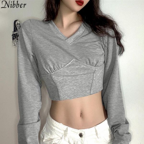 nibber casual patchwork female autumn pullover 2020 chic korean version pure v-neck hoodies simple activity woman crop basic1, Black
nibber casual patchwork female autumn pullover 2020 chic korean version pure v-neck hoodies simple activity woman crop basic1, Black