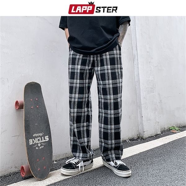 lappster skateboard black plaid mens harajuku streetwear harem pants male korean fashions loose joggers 201218
lappster skateboard black plaid mens harajuku streetwear harem pants male korean fashions loose joggers 201218