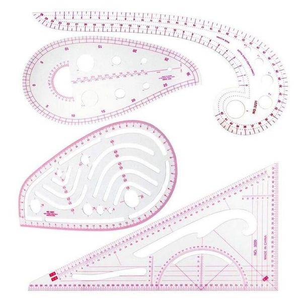 4pcs plastic diy sewing ruler french curve measuring template 4 specifications scale ruler tailor drawing painting craft tool, Black
4pcs plastic diy sewing ruler french curve measuring template 4 specifications scale ruler tailor drawing painting craft tool, Black