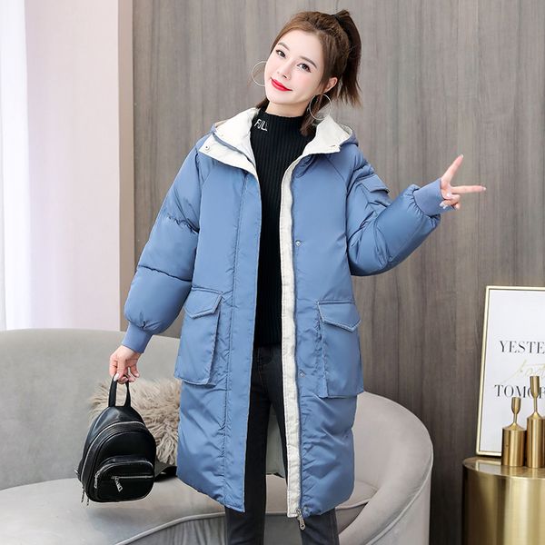 hooded jacket coated style solid outer women's fat cat size winter loss plus korean women parka long puffer wllfd, Black
hooded jacket coated style solid outer women's fat cat size winter loss plus korean women parka long puffer wllfd, Black