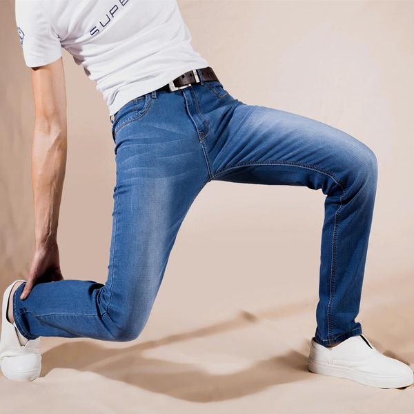 men's jeans 2021 spring summer classic style men ultra-thin business casual stretch cotton male blue black trousers male,018
men's jeans 2021 spring summer classic style men ultra-thin business casual stretch cotton male blue black trousers male,018