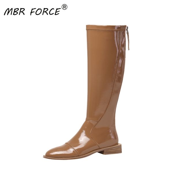 mbr force autumn winter new fashion casual european and american style beige patent leather non-slip waterproof high boots q1104, Black
mbr force autumn winter new fashion casual european and american style beige patent leather non-slip waterproof high boots q1104, Black