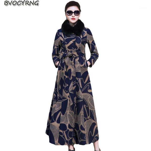 women's wool & blends fashion print cashmere coat female long leisure jacket winter thick woolen parka high end women big size slim out, Black
women's wool & blends fashion print cashmere coat female long leisure jacket winter thick woolen parka high end women big size slim out, Black