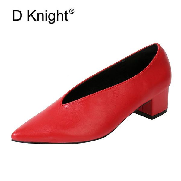 square heels pointed toe pumps shoes women genuine leather high heels v mouth casual office lady shoes 3.5/6 cm heel red, Black
square heels pointed toe pumps shoes women genuine leather high heels v mouth casual office lady shoes 3.5/6 cm heel red, Black