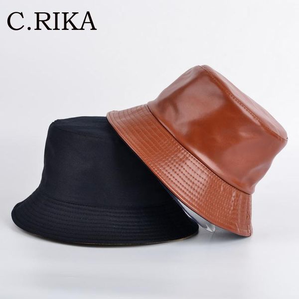 new autumn winter bucket hats men women pu faux leather fisherman hat double sided panama solid ladies girls fashion panama, Blue;gray
new autumn winter bucket hats men women pu faux leather fisherman hat double sided panama solid ladies girls fashion panama, Blue;gray