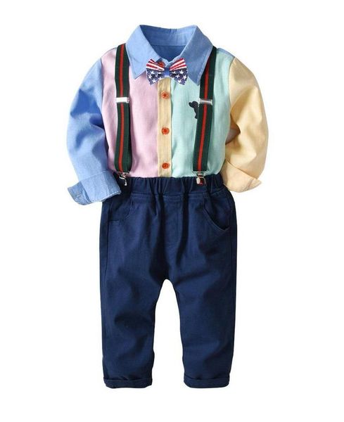 clothing sets 2021 boys gentleman costume set american flag tie bow rainbow cartoon dog t-shirt and suspender denim trouser children, White
clothing sets 2021 boys gentleman costume set american flag tie bow rainbow cartoon dog t-shirt and suspender denim trouser children, White