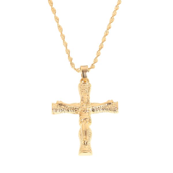 gold color cross pendant necklace inri jesus crucifix christianity trendy cross chain jewely, Silver
gold color cross pendant necklace inri jesus crucifix christianity trendy cross chain jewely, Silver