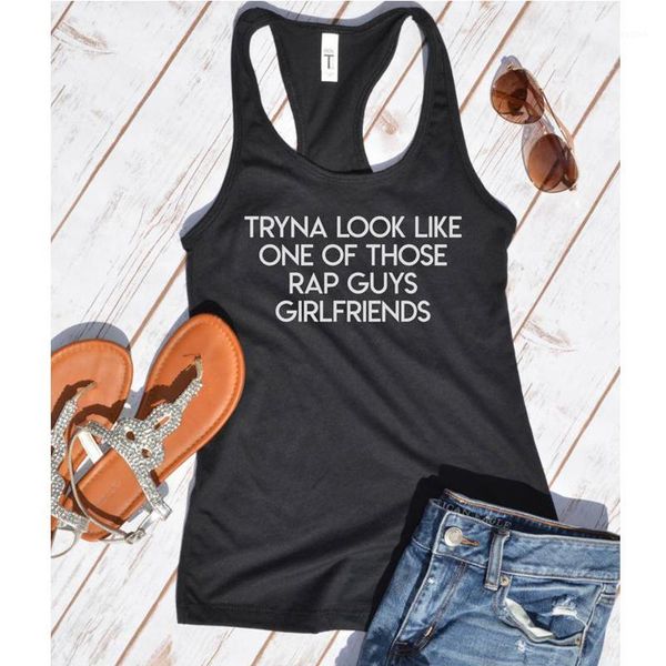 vest tryna look like one of those rap guys girlfriends tanks women tumblr funny vest shirt summer black tank workout1, White
vest tryna look like one of those rap guys girlfriends tanks women tumblr funny vest shirt summer black tank workout1, White