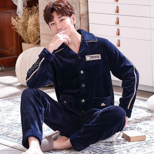 coral fleece pajamas men's cardigan suit winter flannel cut flowers can be worn outside pigiama uomo thick warm home clothes new1, Black;brown
coral fleece pajamas men's cardigan suit winter flannel cut flowers can be worn outside pigiama uomo thick warm home clothes new1, Black;brown