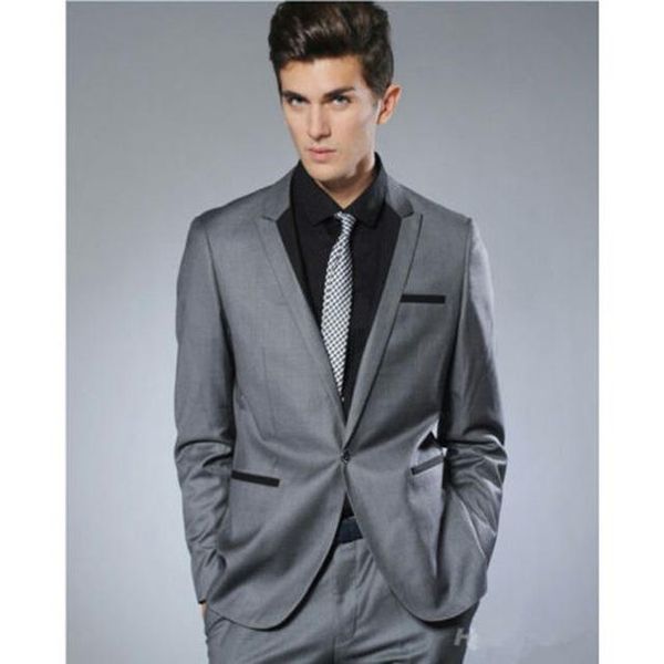 2018 fashion small collar grey groom tuxedo men wedding suit man business party suits mens daily wear (suit+pants+tie), White;black
2018 fashion small collar grey groom tuxedo men wedding suit man business party suits mens daily wear (suit+pants+tie), White;black