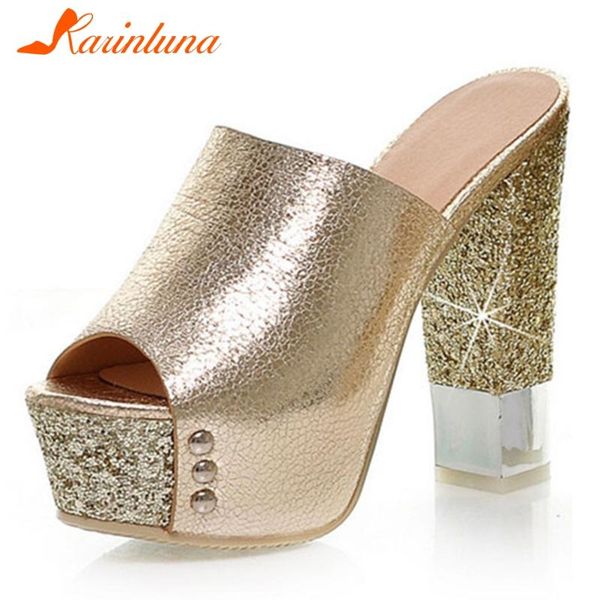 dress shoes karin ladies fashion metallic bling mules women high block heels platform summer woman, Black
dress shoes karin ladies fashion metallic bling mules women high block heels platform summer woman, Black