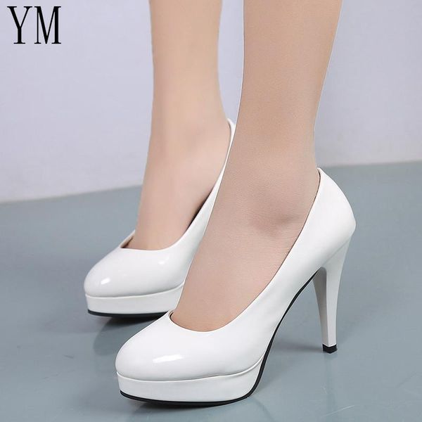 dress shoes fashion women pumps classic patent leather high heels white sharp head paltform wedding plus size 34-42, Black
dress shoes fashion women pumps classic patent leather high heels white sharp head paltform wedding plus size 34-42, Black
