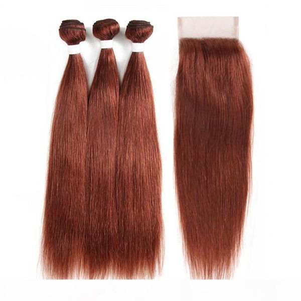 silky straight dark auburn brown brazilian hair bundles with lace closure color 33 copper red human hair weave with part closure, Black;brown
silky straight dark auburn brown brazilian hair bundles with lace closure color 33 copper red human hair weave with part closure, Black;brown