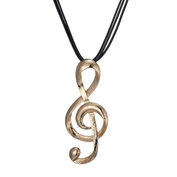 music note women necklace leather chain silvery big pendant gothic style necklace for women jewelry girl christmas party gift, Silver
music note women necklace leather chain silvery big pendant gothic style necklace for women jewelry girl christmas party gift, Silver