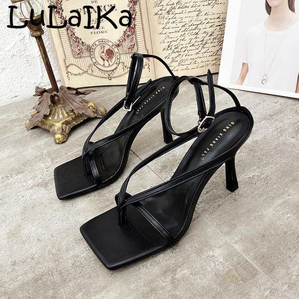 sandals gladiator high heels sandal shoes fashion brand strap flip flops thin heel pumps square toe 9cm1, Black
sandals gladiator high heels sandal shoes fashion brand strap flip flops thin heel pumps square toe 9cm1, Black
