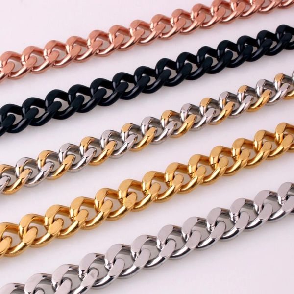11mm stainless steel necklace curb cuban link chain hip hop fashion jewelry 7"-40, Silver
11mm stainless steel necklace curb cuban link chain hip hop fashion jewelry 7"-40, Silver