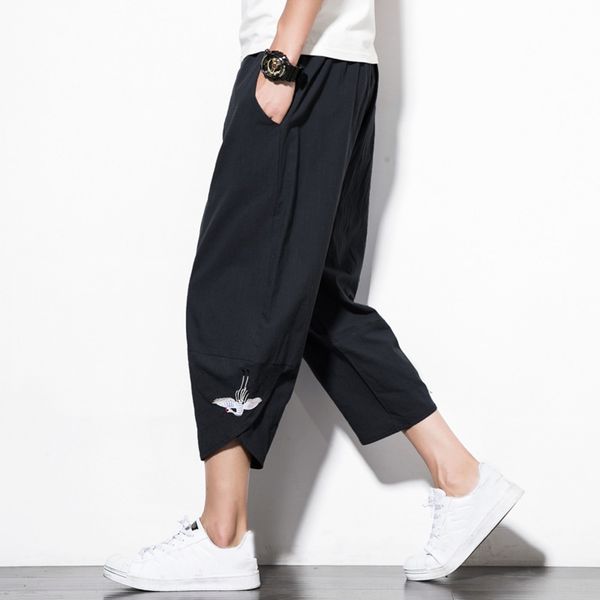 men's chinese style cotton linen embroidered capris loose oversized harem summer trend lantern bloomers pants wide leg pants wide leg p, Blue
men's chinese style cotton linen embroidered capris loose oversized harem summer trend lantern bloomers pants wide leg pants wide leg p, Blue