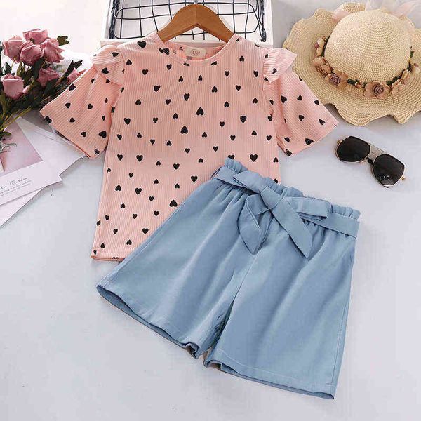children's clothing 2022 summer new fashion girls valentine's day heart print short sleeve shorts suits for baby sets 5-12y g22021, White
children's clothing 2022 summer new fashion girls valentine's day heart print short sleeve shorts suits for baby sets 5-12y g22021, White
