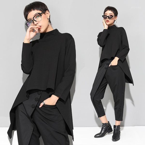 2019 autumn and winter women t shirt casual tee female t- shirt woman clothing irregular women turtleneck punk lt526s301, White
2019 autumn and winter women t shirt casual tee female t- shirt woman clothing irregular women turtleneck punk lt526s301, White