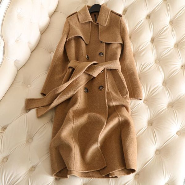 new winter long cashmere coat women trench coat spring 100% wool good quality coats slim office lady solid regular, Black
new winter long cashmere coat women trench coat spring 100% wool good quality coats slim office lady solid regular, Black