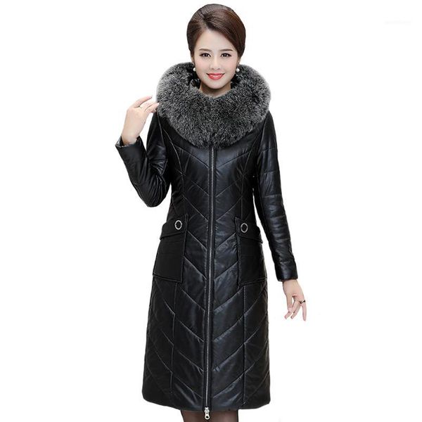 real fur collar women long leather down jacket plus size 7xl slim leather overcoat hooded women winter coat ladies parka1, Black
real fur collar women long leather down jacket plus size 7xl slim leather overcoat hooded women winter coat ladies parka1, Black