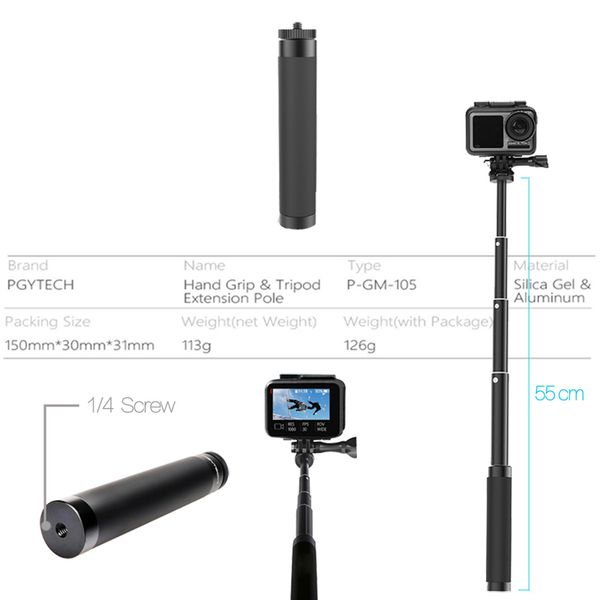 om pgytech selfie stick 1/4 крепление ручной работы на штатив для dji osmo mobile 4 phone gimbal аксессуары
om pgytech selfie stick 1/4 крепление ручной работы на штатив для dji osmo mobile 4 phone gimbal аксессуары