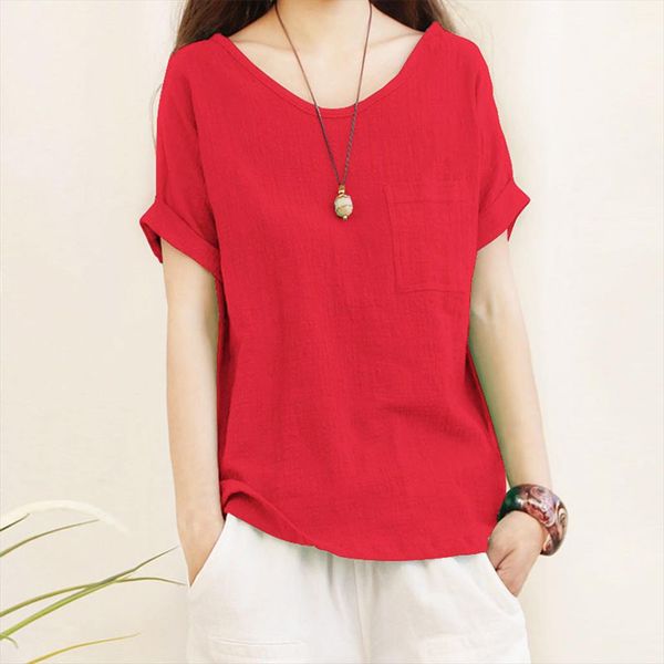 2020 summer fashion casual cotton and linen t shirt loose tee female women short sleeve shirt blusas femininas clothing, White
2020 summer fashion casual cotton and linen t shirt loose tee female women short sleeve shirt blusas femininas clothing, White