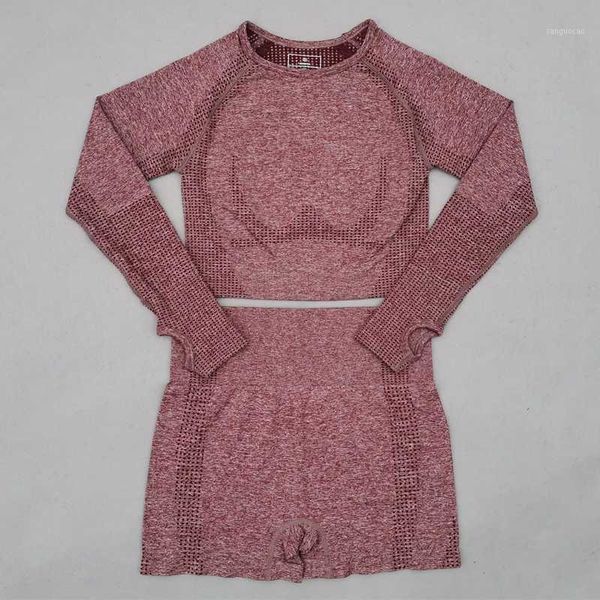 yoga outfits 2 piece seamless set long sleeve workout clothes for women fitness clothing gym shorts+cropped sport shirt sportswear1, White;red
yoga outfits 2 piece seamless set long sleeve workout clothes for women fitness clothing gym shorts+cropped sport shirt sportswear1, White;red