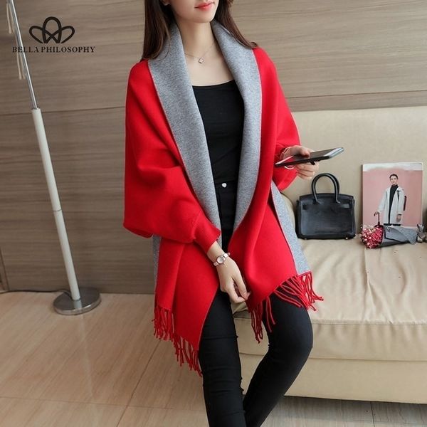 women's sweaters cardigan tassel shawl cape jacket long sleeve open stitch fashion casual loose autumn winter coat 201130, White;black
women's sweaters cardigan tassel shawl cape jacket long sleeve open stitch fashion casual loose autumn winter coat 201130, White;black