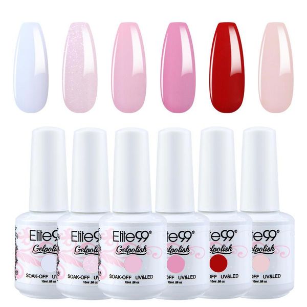 elite99 15ml color series gel nail polish 6pcs hybrid varnishes semi permanent uv led base coat for nails art manicure kit
elite99 15ml color series gel nail polish 6pcs hybrid varnishes semi permanent uv led base coat for nails art manicure kit