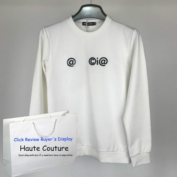 20fw мужская мода кофты повседневный letters мальчики hiphop одежда новые mans пуловеры haute couture мужчины женщины дышащая одежда толстов, Black
20fw мужская мода кофты повседневный letters мальчики hiphop одежда новые mans пуловеры haute couture мужчины женщины дышащая одежда толстов, Black