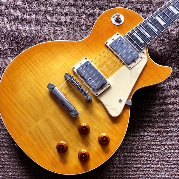new arrival custom yellow burst color electric guitar with chrome hardware , rosewood fingerboard , guitarra
new arrival custom yellow burst color electric guitar with chrome hardware , rosewood fingerboard , guitarra