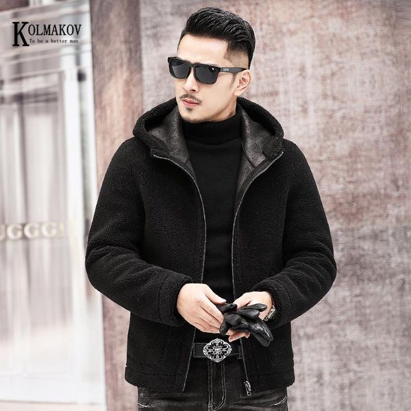 kolmakov 2020 new shorn sheepskin fur hooded men coat korean two-sided wool overcoat male 3 color size l-4xl, Black
kolmakov 2020 new shorn sheepskin fur hooded men coat korean two-sided wool overcoat male 3 color size l-4xl, Black
