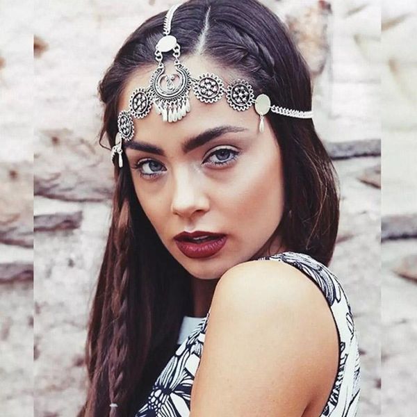 forseven personality retro ethnic style metal forehead pendant tassels hairband women girl head chain hair jewelry accessories, Golden;silver
forseven personality retro ethnic style metal forehead pendant tassels hairband women girl head chain hair jewelry accessories, Golden;silver