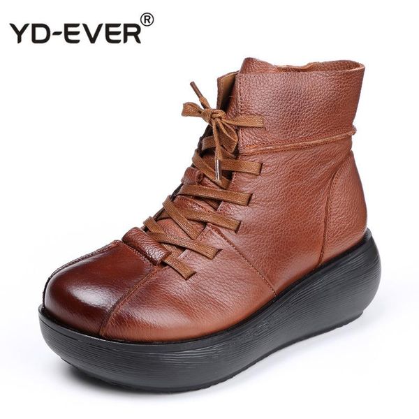 boots genuine leather ankle women flat snow lace-up winter warm plush waterproof woman platform shoes, Black
boots genuine leather ankle women flat snow lace-up winter warm plush waterproof woman platform shoes, Black
