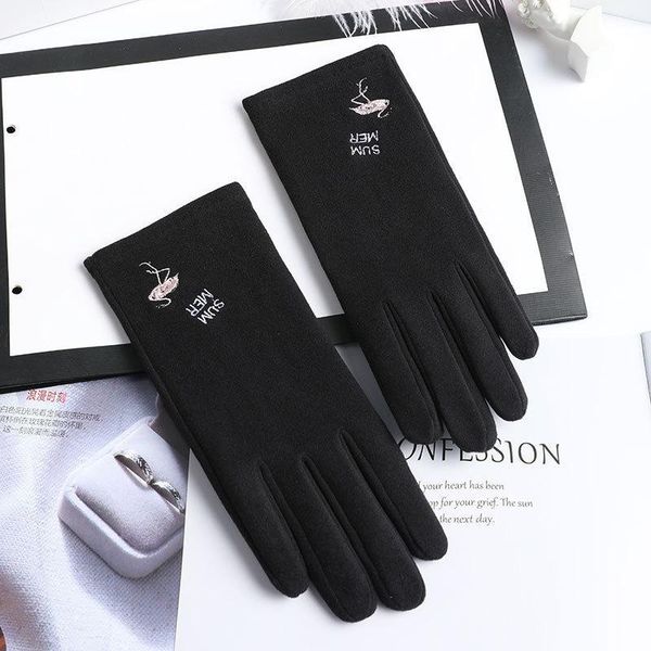 new women winter thin section keep warm touch screen gloves flamingo embroidery female elegant soft drive windproof gloves, Blue;gray
new women winter thin section keep warm touch screen gloves flamingo embroidery female elegant soft drive windproof gloves, Blue;gray