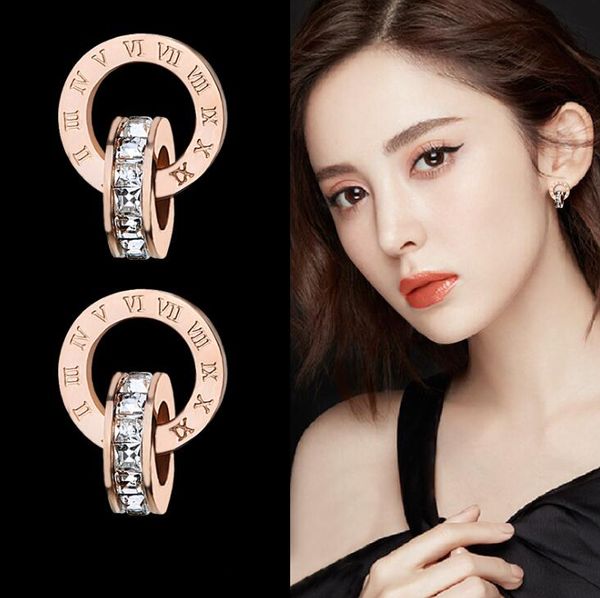new fashion temperament titanium steel earrings female japanese and korean version of roman numeral earrings sweet girl ear jewelry gift, Golden
new fashion temperament titanium steel earrings female japanese and korean version of roman numeral earrings sweet girl ear jewelry gift, Golden