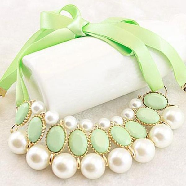 simulated pearl necklace vintage choker collar ribbon bead rhinestone pendants chain statement necklaces for women jewelry gifts, Silver
simulated pearl necklace vintage choker collar ribbon bead rhinestone pendants chain statement necklaces for women jewelry gifts, Silver