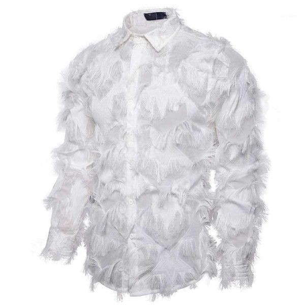 2020 spring new men's nightclub style long-sleeved shirt foreign trade youth fashion three-dimensional feather decoration shirt1, White;black
2020 spring new men's nightclub style long-sleeved shirt foreign trade youth fashion three-dimensional feather decoration shirt1, White;black