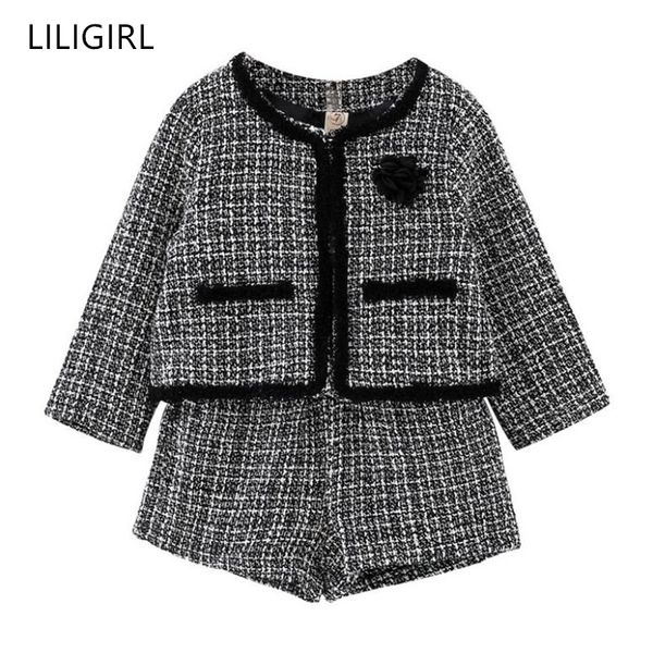 liligirl kids girls temperament clothing set new plaid jacket+shorts 2pcs suit for baby girl good quality tracksuit costume 201031, White
liligirl kids girls temperament clothing set new plaid jacket+shorts 2pcs suit for baby girl good quality tracksuit costume 201031, White