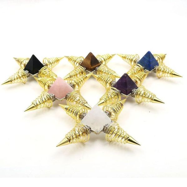 reiki chakra quartz natural stone energy generator pendulums healing crystal cone metal pyramid pendule spiritual amulet qyllwa, Black
reiki chakra quartz natural stone energy generator pendulums healing crystal cone metal pyramid pendule spiritual amulet qyllwa, Black