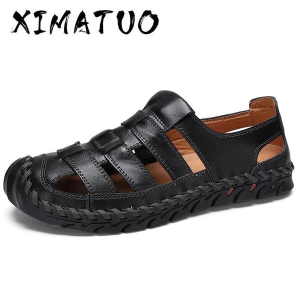 plus size men casual breathable beach shoes handmade genuine leather sandals covers toe summer sandale homme zapatos de hombre1, Black
plus size men casual breathable beach shoes handmade genuine leather sandals covers toe summer sandale homme zapatos de hombre1, Black