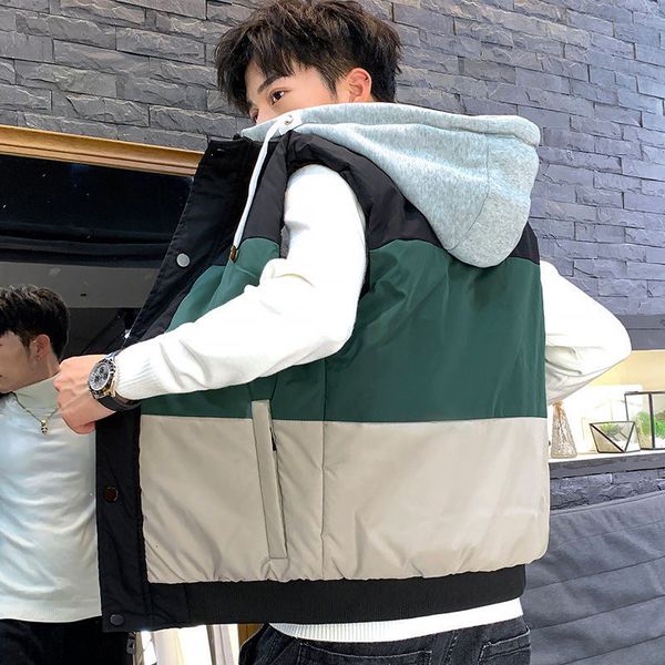 waistcoat autumn and winter down cotton thickened warm vest men's coat korean version handsome large jacket fashion, Black;white
waistcoat autumn and winter down cotton thickened warm vest men's coat korean version handsome large jacket fashion, Black;white