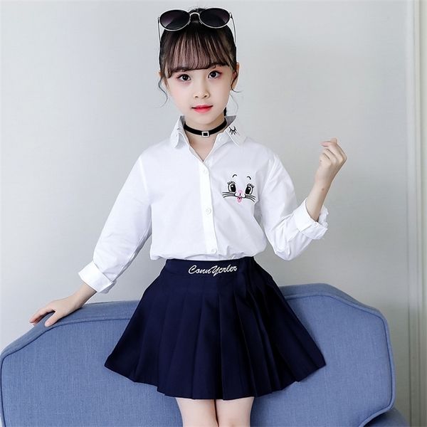 autumn back to school shirts for girls princess clothes kids long sleeve white blouse cartoon cat flower embroidery 220314, White;black
autumn back to school shirts for girls princess clothes kids long sleeve white blouse cartoon cat flower embroidery 220314, White;black