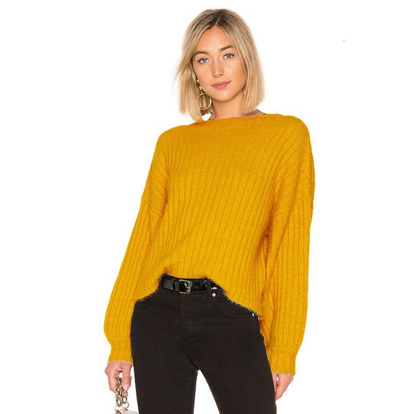 2021 new autumn winter women knitted pullover plus size office lady fashion casual long-sleeve yellow sweater female g6tp, White
2021 new autumn winter women knitted pullover plus size office lady fashion casual long-sleeve yellow sweater female g6tp, White