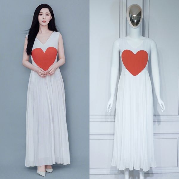 8vpdf star fan pleated same white sleeveless bingbing v-neck skirt long 2020 summer dress new long dress 9bkda, Black;gray
8vpdf star fan pleated same white sleeveless bingbing v-neck skirt long 2020 summer dress new long dress 9bkda, Black;gray
